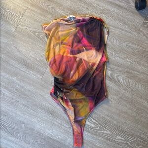 Colorful Abstract Pattern One Piece Bodysuit